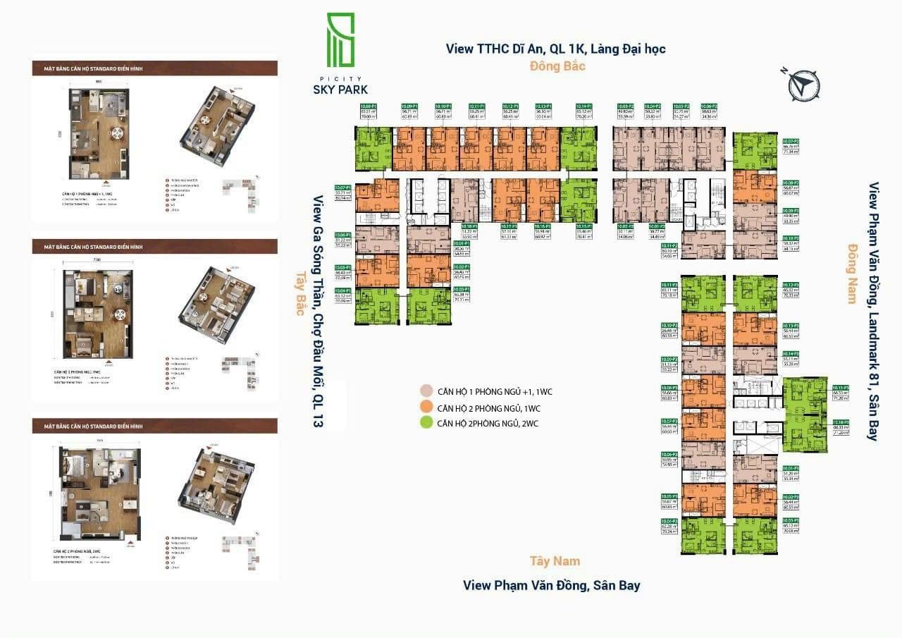 Mặt bằng thiết kế picity sky park