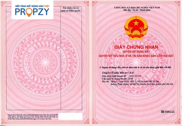 sổ hồng riêng là gì