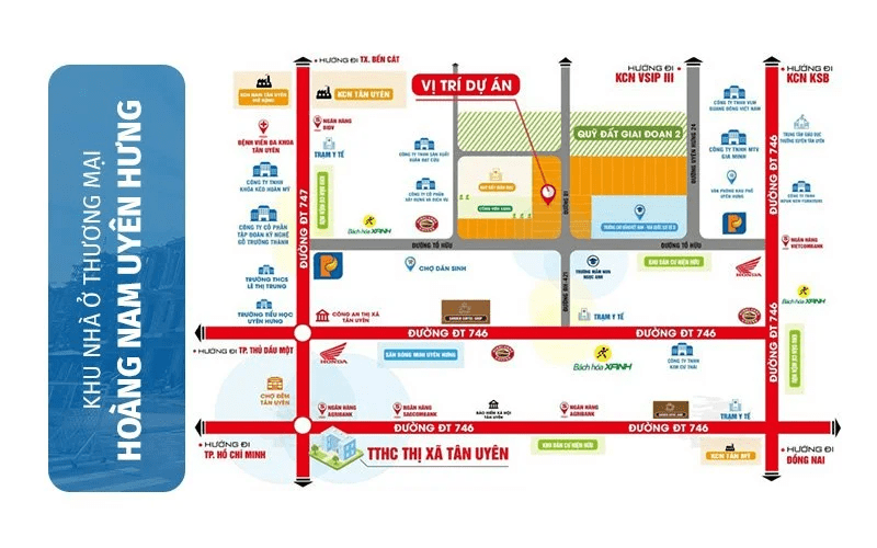 vị trí dự án hoàng nam uyên hưng