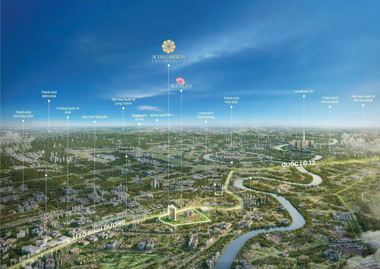 Tiện ích xung quanh căn hộ Setia Gradens Residences