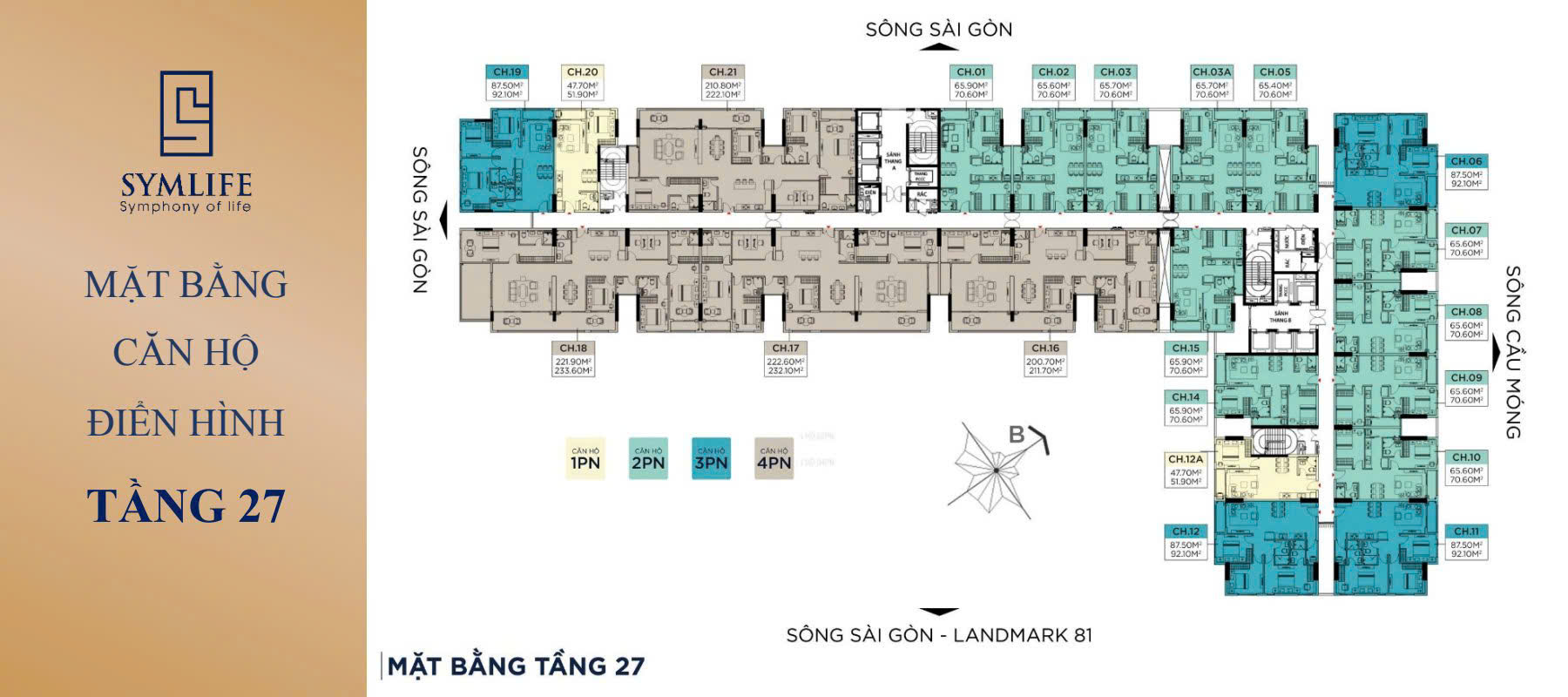 Symlife Thuận An 22 Mat bang tang 27 Can Ho Symlife